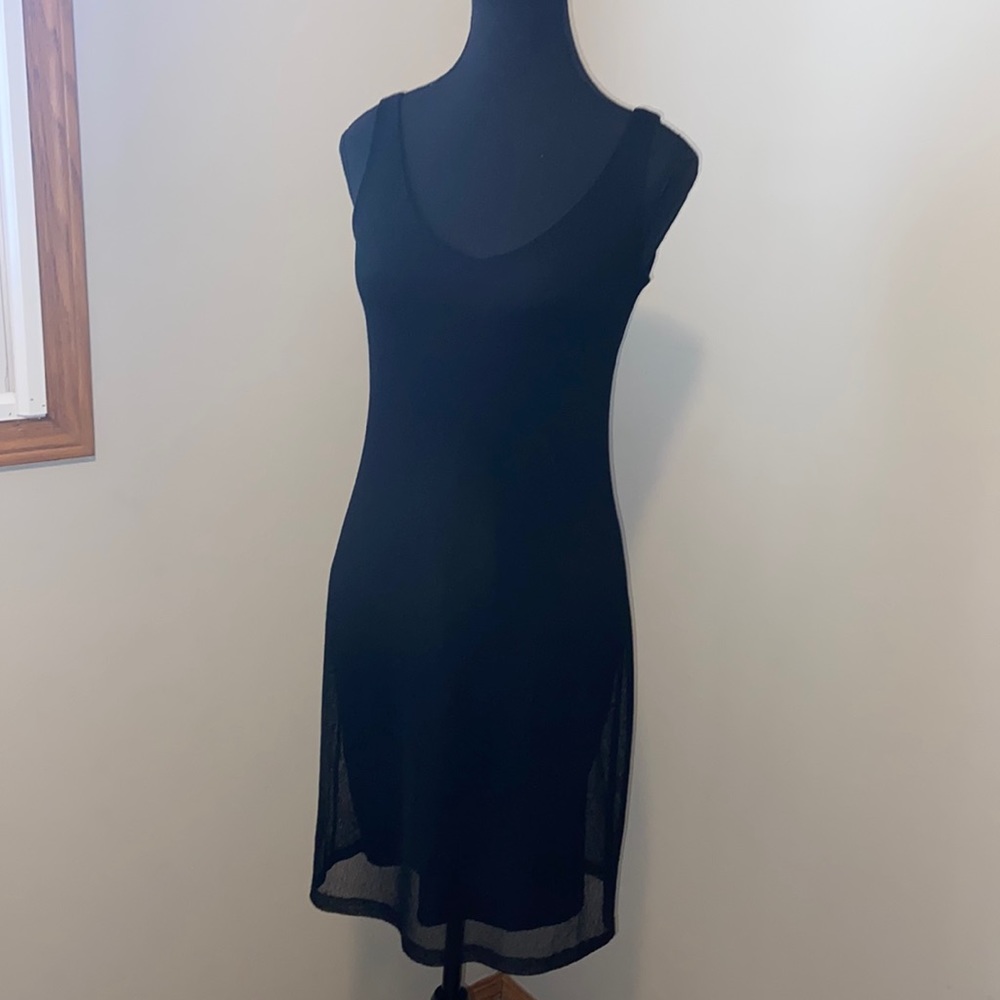 Umbrale Medium midi black dress
